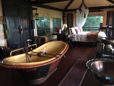 luxuosa tenda de lona