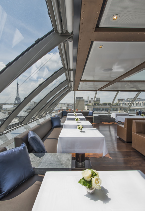 restaurante L’Oiseau Blanc inspirada na aviação