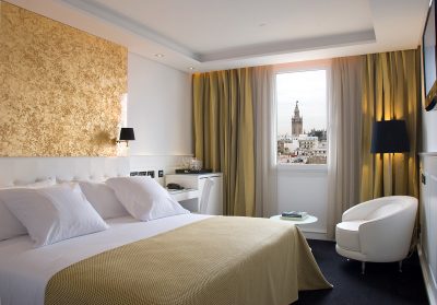 quarto com vista para a cidade