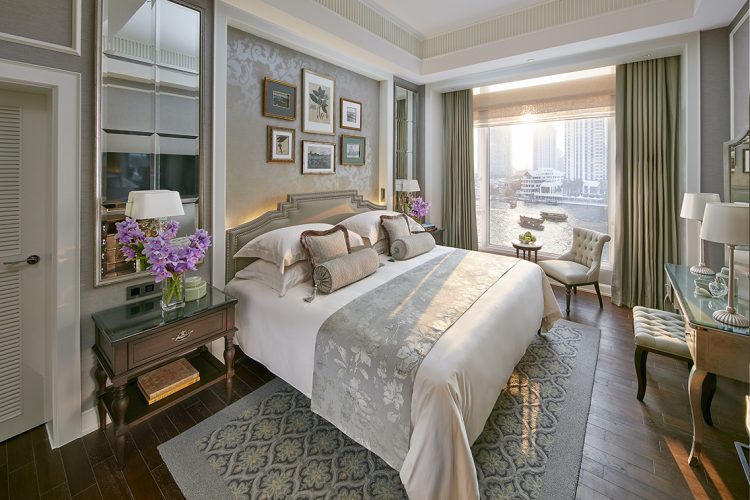 quarto da nova suite na ala do jardim no mandarin oriental bangkok