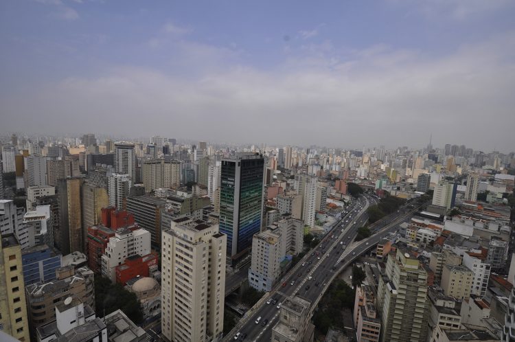 Vista panaromica da cidade de SãoPaulo