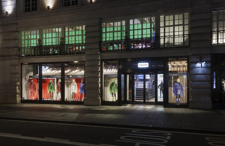 Fachada da loja da Hunter na Regent Street em Londres