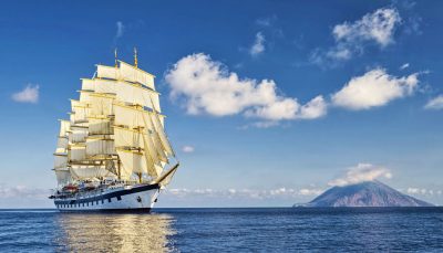 O veleiro Royal Clipper da empresa Star Clippers
