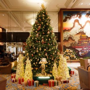 Decoração de Natal do Kowloon Shangri-la