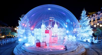 Place du Casino de Monte-Carlo decorada para o Natal