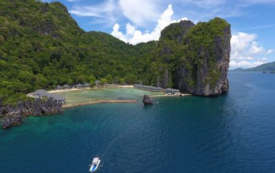 Vista aérea do El Nido Lagen