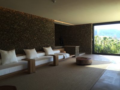 Sala de relaxamento do spa