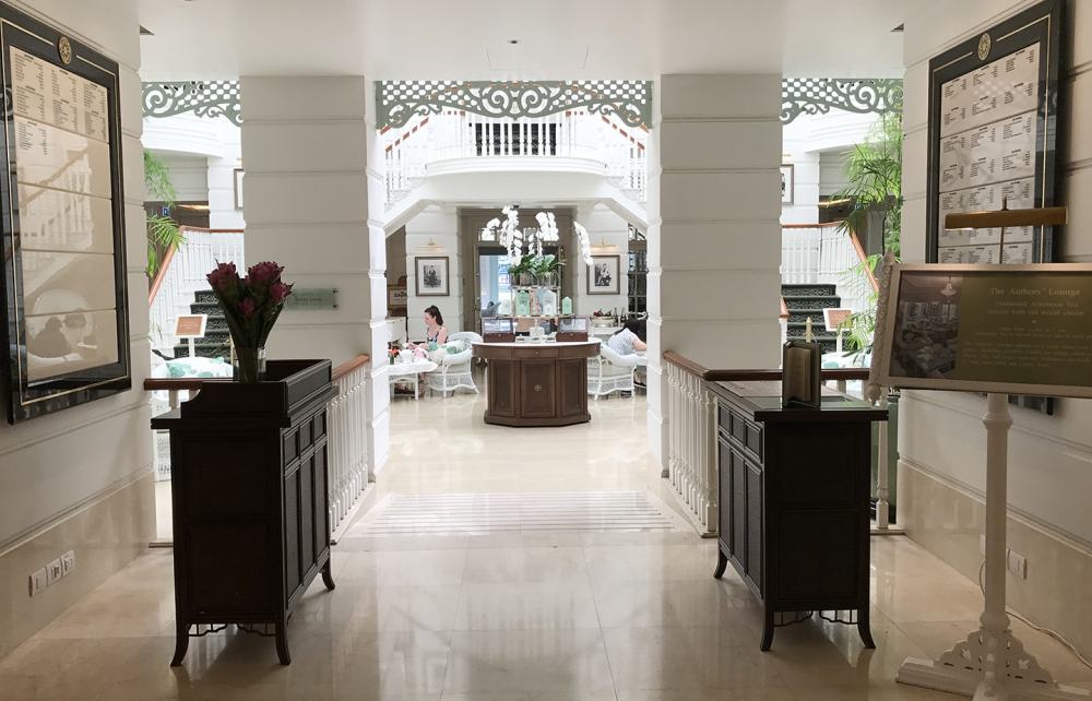 entrada da Ala dos Autores no Mandarin Oriental Bangkok