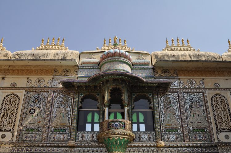 Detalhe da construção do City Palace