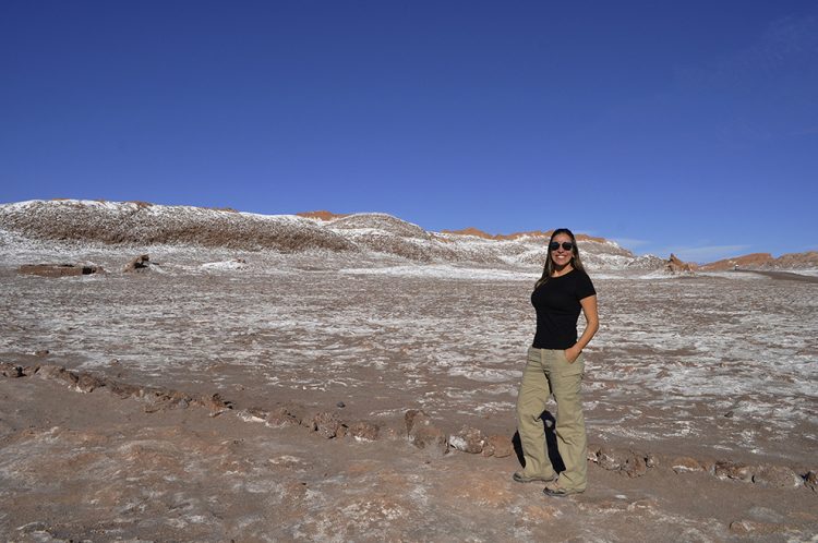 Vale da Lua no deserto do Atacama